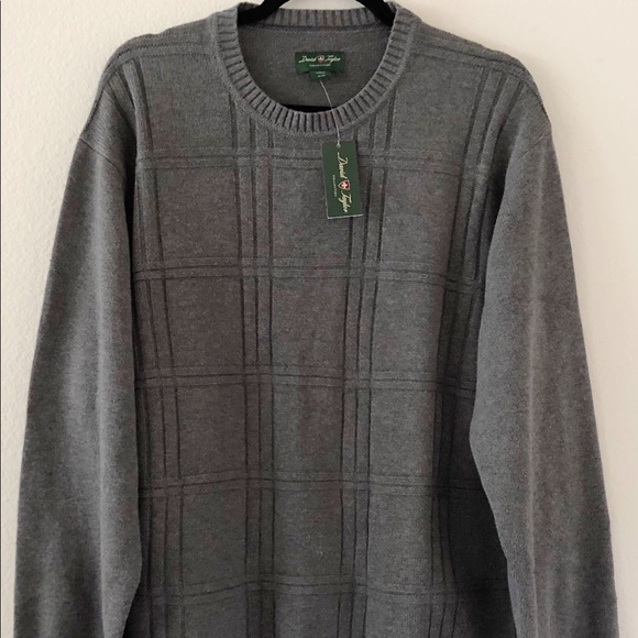David Taylor Other - DAVID TAYLOR Gray Knit Sweater Size XL NEW